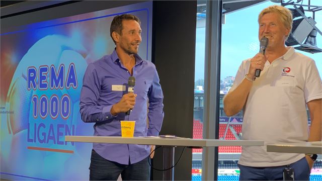 Sponsorsjef i REMA 1000 Vidar Riseth (t.v.) og kommersiell sjef i NHF Jan-Erik Aalbu Rema1000-ligaen_intro1_640x360web.jpg