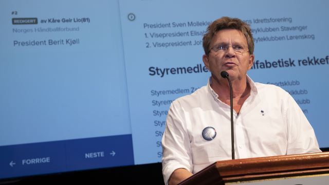 Foto: Geir Olsen / NTB Scanpix idrettstinget3.jpg