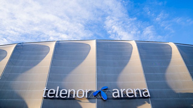 Fornebu  20240122. 
Telenor Arena, tidligere kjent som Fornebu Arena, er Norges største multifunksjonsarena og ligger på Fornebu i Bærum rett utenfor Oslo.
Foto: Fredrik Varfjell / NTB