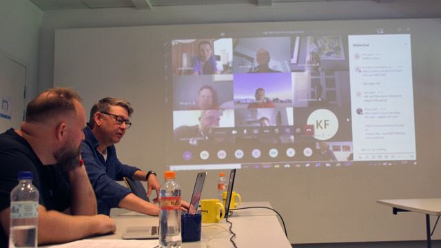 Utdanningen ble fullført på Teams. Her er Daniel Birkelund og Jan Ivar Lorentzen i samtale med kursdeltakerne. 20200619 Utdanning på Teams 640x360px.jpg