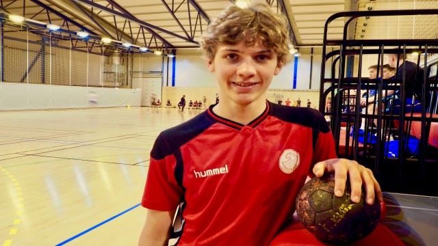 Aksel Hald - balltalent fra Tromsø på plass i Orkanger og på håndballregionens talentsamling. (FOTO: Tore Sæther) TALENT-Aksel Hald-1.jpg
