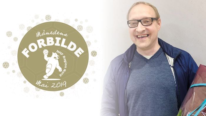 Roger Jensen, legger ned massevis av dugnadstimer i håndballavdelingen i Blest IL. "Det gir meg energi", sier Månedens Forbilde i mai. (FOTO: Blest IL) 2019_Mandens-forbilde-mai.jpg