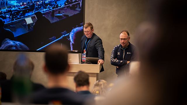 Daglig leder Mads Andreassen og Styreleder Stein Cato Røsnæs Klubbledermøtet_26012025.jpg