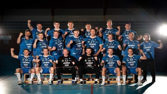 Drammen Håndballklubb sesongen 2020/2021. Foto: Godt Sagt AS 640_Drammen lagbilde.jpg