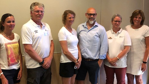 Fra v: Anita Bergsvik (ansattes repr.), Styreleder Magnus Heskje, styreremedlem Toril N.Høiland, styremedlem Anders Utbjo, Nestleder Marianne Rasch og varamedlem Janne Kjær. Styremedlem Kim Eide (ikke tilstede) og Varamedlem Erik T. Lindø (ikke tilstede) Nytt regionsstyre copy.png