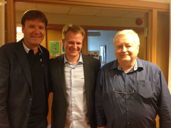 Iversen sammen med Regionsleder Andris Hamre og tidligere regionsleder Arvid Gimmestad 20160905_Iversen_Hamre_Gimmestad