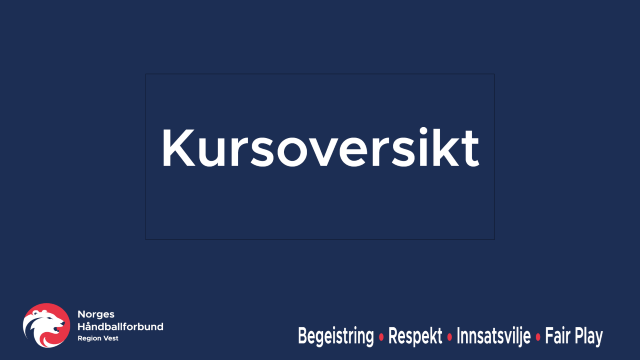 kursoversikt